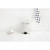 Κάδος με πεντάλ Brabantia NewIcon 649004, 5 L, Εύκολο κλείσιμο, Αντιολισθητική βάση, Λευκό