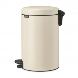 Κάδος με πεντάλ Brabantia NewIcon 1005531, 12 L, Ομαλό κλείσιμο, Αντιολισθητική βάση, Μπεζ