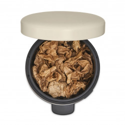 Κάδος με πεντάλ Brabantia NewIcon 1005531, 12 L, Ομαλό κλείσιμο, Αντιολισθητική βάση, Μπεζ