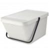 Κάδος διαχωρισμού απορριμμάτων Brabantia Sort&Go 1006312, 20 l, Στοιβαζόμενο, Γκρι