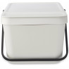 Κάδος διαχωρισμού απορριμμάτων Brabantia Sort&Go 1006312, 20 l, Στοιβαζόμενο, Γκρι