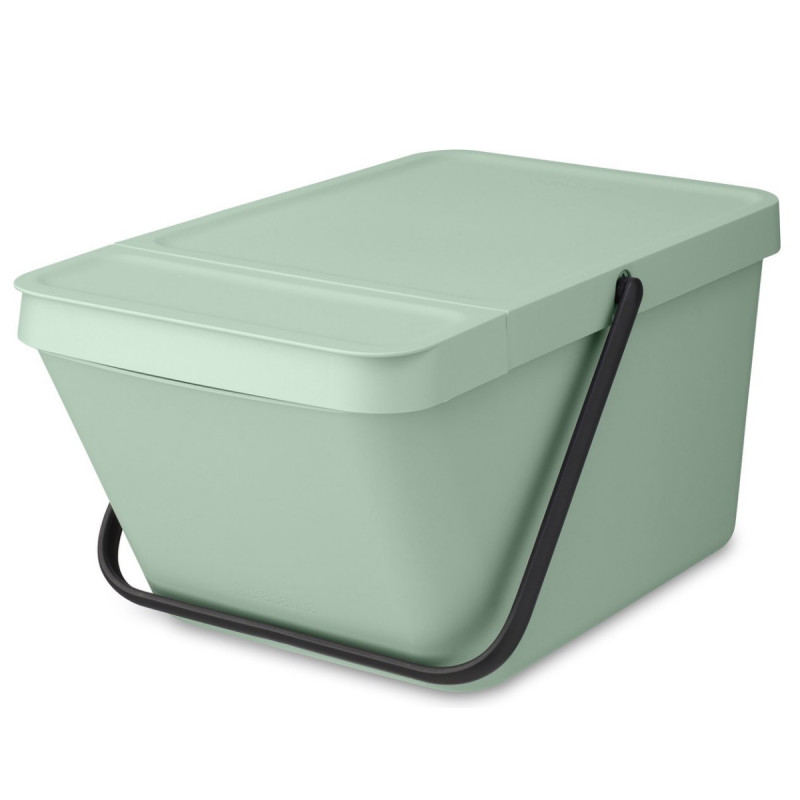Κάδος διαχωρισμού απορριμμάτων Brabantia Sort&Go 1006311, 20 l, Στοιβαζόμενο, Ανοιχτό πράσινο