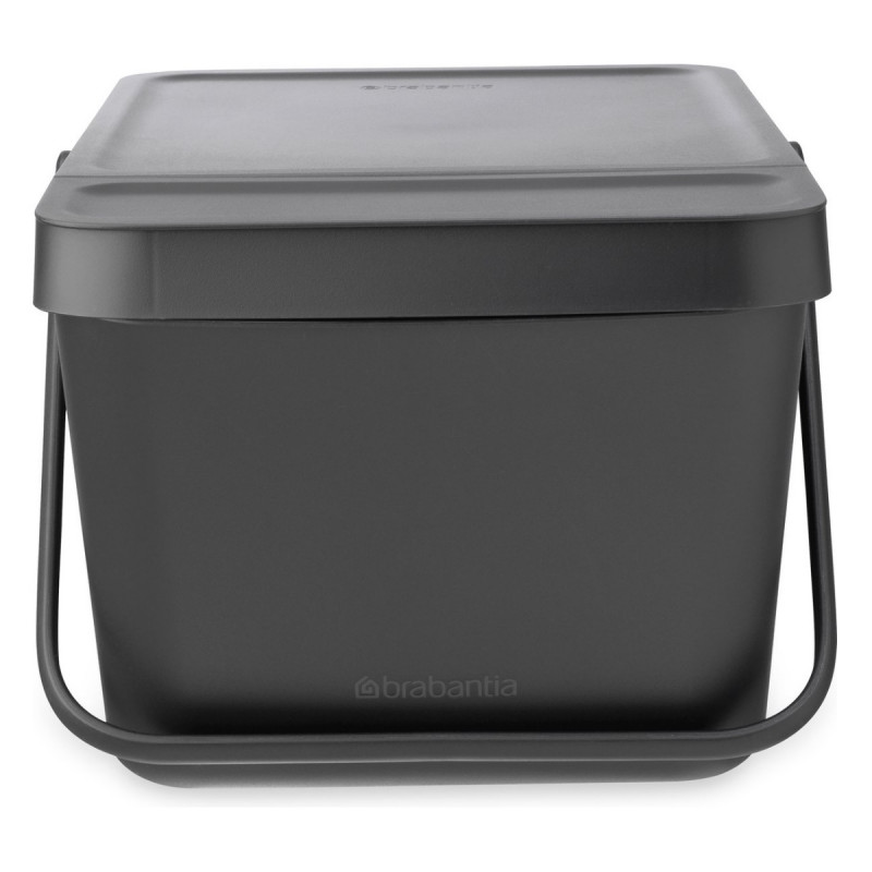 Κάδος διαχωρισμού απορριμμάτων Brabantia Sort&Go 1006310, 20 l, Στοιβαζόμενος, Σκούρο γκρι