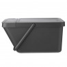 Κάδος διαχωρισμού απορριμμάτων Brabantia Sort&Go 1006310, 20 l, Στοιβαζόμενος, Σκούρο γκρι
