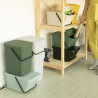 Κάδος διαχωρισμού απορριμμάτων Brabantia Sort&Go 1006310, 20 l, Στοιβαζόμενος, Σκούρο γκρι