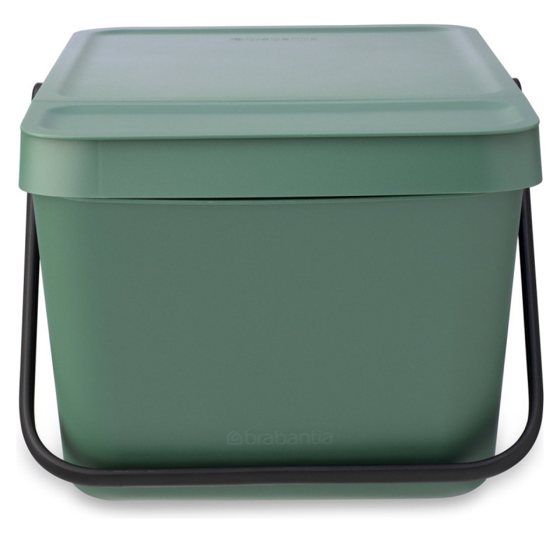 Κάδος διαχωρισμού απορριμμάτων Brabantia Sort&Go 1006309, 20 l, Στοιβαζόμενος, Σκούρο πράσινο