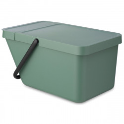 Κάδος διαχωρισμού απορριμμάτων Brabantia Sort&Go 1006309, 20 l, Στοιβαζόμενος, Σκούρο πράσινο