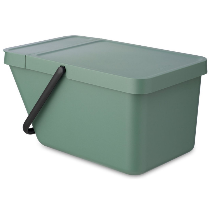Κάδος διαχωρισμού απορριμμάτων Brabantia Sort&Go 1006309, 20 l, Στοιβαζόμενος, Σκούρο πράσινο