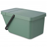 Κάδος διαχωρισμού απορριμμάτων Brabantia Sort&Go 1006309, 20 l, Στοιβαζόμενος, Σκούρο πράσινο