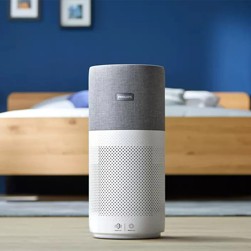 Καθαριστής αέρα Philips AC3033/10, Wi-Fi, 55W, Για έως 135 m2, HEPA, Έξυπνοι αισθητήρες, Λευκό/γκρι