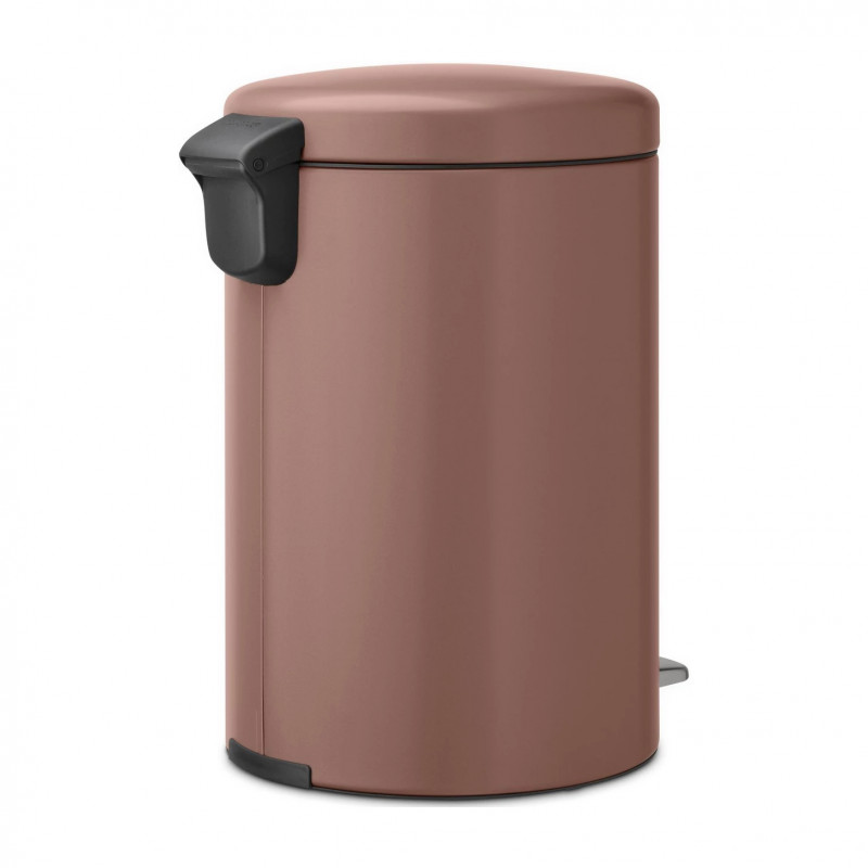 Κάδος με πεντάλ Brabantia NewIcon 1008849, 20 l, Ομαλό κλείσιμο, Αντιολισθητική βάση, Σατινέ φινίρισμα, Καφέ