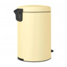 Κάδος απορριμμάτων με πεντάλ Brabantia NewIcon 649044, 20 l, Ομαλό κλείσιμο, Αντιολισθητική βάση, Κίτρινο
