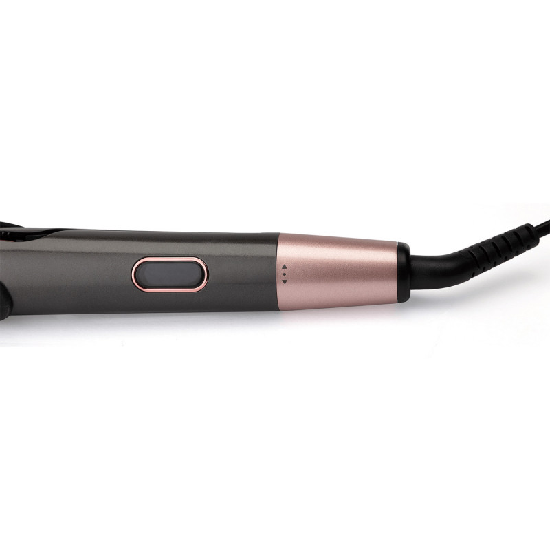 Ισιωτικό μαλλιών Remington S6606 Curl and Straight Confidence, 150-230C, κεραμικό / τουρμαλίνη, καμπύλες πλάκες, μαύρο / ροζ