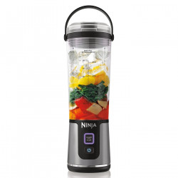 Φορητό μπλέντερ Ninja BC151EUBK, 530 ml, ατσάλινη λεπίδα με 6 λεπίδες, θρυμματισμός πάγου, έως 10 κύκλοι, χωρίς BPA, USB-C, Μαύρο