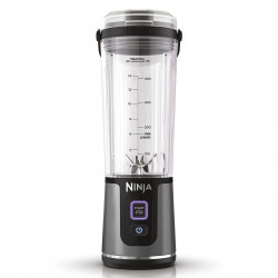 Φορητό μπλέντερ Ninja BC151EUBK, 530 ml, ατσάλινη λεπίδα με 6 λεπίδες, θρυμματισμός πάγου, έως 10 κύκλοι, χωρίς BPA, USB-C, Μαύρο