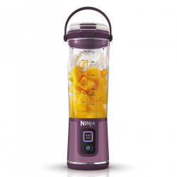 Φορητό μπλέντερ Ninja BC151EUPR, 530 ml, ατσάλινη λεπίδα με 6 λεπίδες, θρυμματισμός πάγου, έως 10 κύκλοι, χωρίς BPA, USB-C, Μωβ