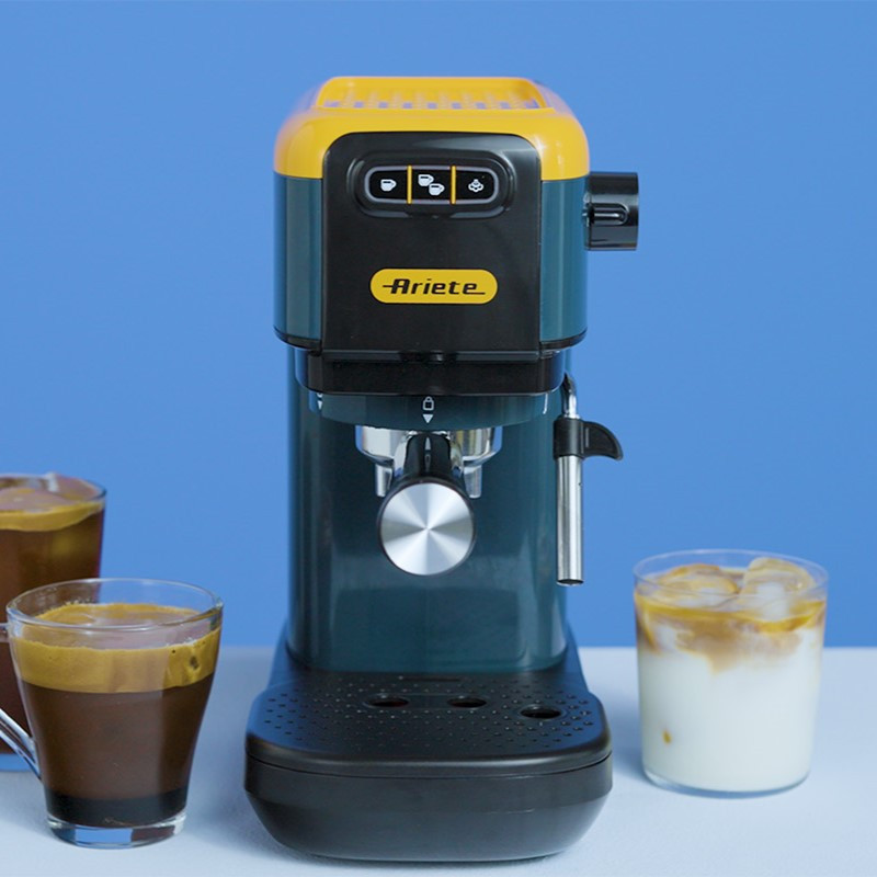 Καφετιέρα Ariete ESPRESSO COLOR 1399/16, 1300W, 15 bar, 1.1 l, αλεσμένος και ESE, κίτρινο