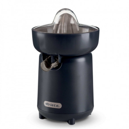 Πρέσα εσπεριδοειδών Ariete BREAKFAST 0417/00, 40W, Προστατευτικό κάλυμμα, 2 αφαιρούμενοι κώνοι, Στόμιο ανοίγματος και κλεισίματος, Σκούρο γκρι