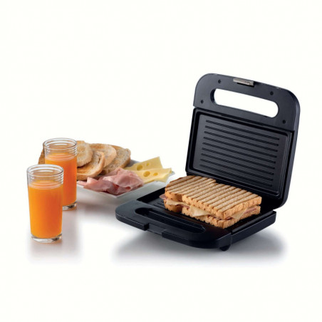 Τοστιέρα σάντουιτς Ariete BREAKFAST 1971/00, 750W, Αντικολλητική επίστρωση, Φωτεινή ένδειξη, Σκούρο γκρι