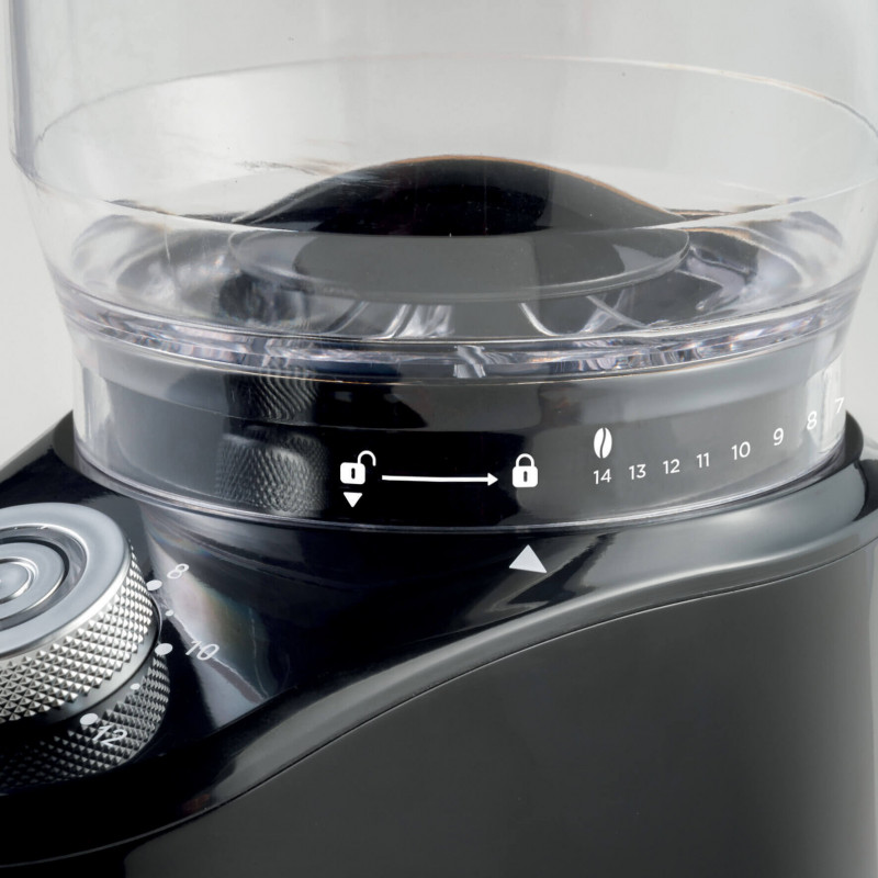 Ηλεκτρικός μύλος καφέ Ariete COFFEE GRINDER 3023/00, 200W, 200 g, 14 επίπεδα άλεσης, 2-12 φλιτζάνια, Μαύρο