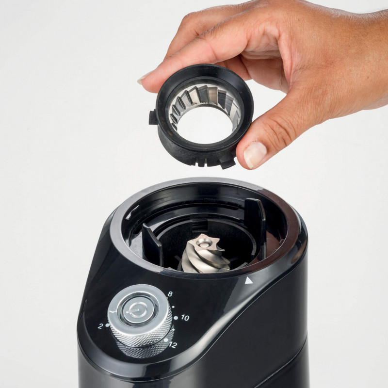Ηλεκτρικός μύλος καφέ Ariete COFFEE GRINDER 3023/00, 200W, 200 g, 14 επίπεδα άλεσης, 2-12 φλιτζάνια, Μαύρο