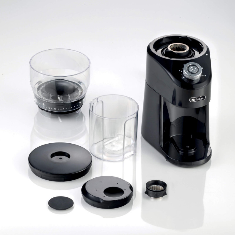 Ηλεκτρικός μύλος καφέ Ariete COFFEE GRINDER 3023/00, 200W, 200 g, 14 επίπεδα άλεσης, 2-12 φλιτζάνια, Μαύρο
