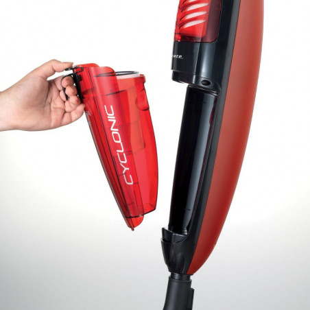 Σκούπα όρθια Ariete EVOLUTION 2772/40, 600W, 0.8 l, Ρυθμιζόμενη ισχύς, Τεχνολογία εξοικονόμησης ενέργειας, Μαύρο/κόκκινο