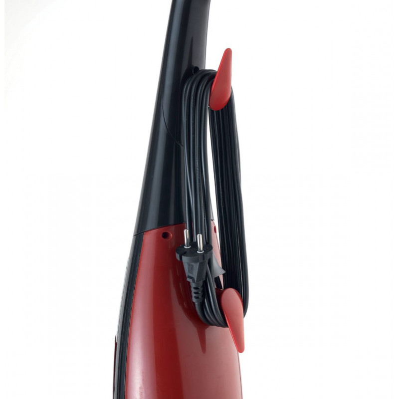 Σκούπα όρθια Ariete EVOLUTION 2772/40, 600W, 0.8 l, Ρυθμιζόμενη ισχύς, Τεχνολογία εξοικονόμησης ενέργειας, Μαύρο/κόκκινο