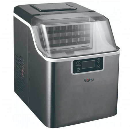 Παγομηχανή Oliver Voltz OV51447D, 170W, 22kg/24h, 3.2L, 24 τετραγωνικοί κύβοι ανά κύκλο λειτουργίας, Inox