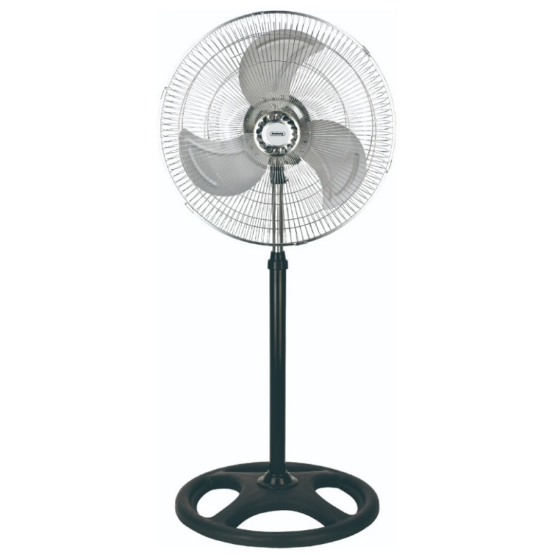 Ανεμιστήρας γενικής χρήσης Rosberg 3in1 R51760J18, 70W, 18", 3 στάδια, Επιτοίχια τοποθέτηση, Αθόρυβη λειτουργία, Χρώμιο/Μαύρο