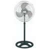 Ανεμιστήρας γενικής χρήσης Rosberg 3in1 R51760J18, 70W, 18", 3 στάδια, Επιτοίχια τοποθέτηση, Αθόρυβη λειτουργία, Χρώμιο/Μαύρο