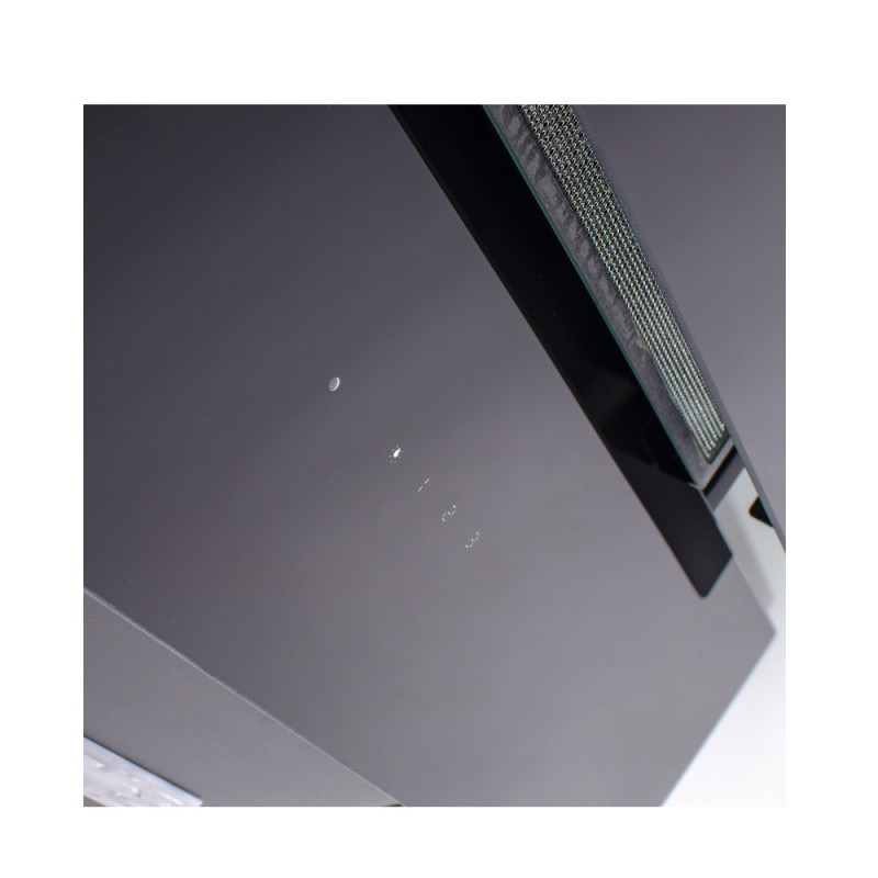 Luxell HANZ DA6-835, 140W, 650 m3/h, 60cm, Τηλεχειριστήριο, Οθόνη αφής, 3 ταχύτητες, LED, Γκρι