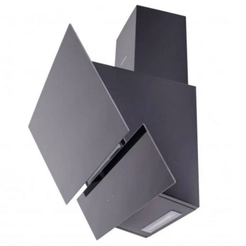 Luxell HANZ DA6-835, 140W, 650 m3/h, 60cm, Τηλεχειριστήριο, Οθόνη αφής, 3 ταχύτητες, LED, Γκρι