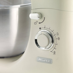 Πλανητικό μίξερ Ariete VINTAGE 1588/04, 2400W, 5,5 l, 7 ταχύτητες, Pulse, ρετρό σχεδιασμός, αντιολισθητικά πόδια, Λευκό/Πράσινο