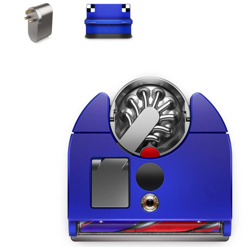 Ηλεκτρική σκούπα Dyson 360, 65 AW, 22000 Pa, 110000 rpm, 4 λειτουργίες, 360° οπτική πλοήγηση, Hyperdymium, Χαμηλό προφίλ, Μπλε/Νικελί