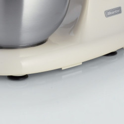 Πλανητικό μίξερ Ariete VINTAGE 1588/03, 2400W, 5,5 l, 7 ταχύτητες, Pulse, ρετρό σχεδιασμός, αντιολισθητικά πόδια, Λευκό/Μπεζ