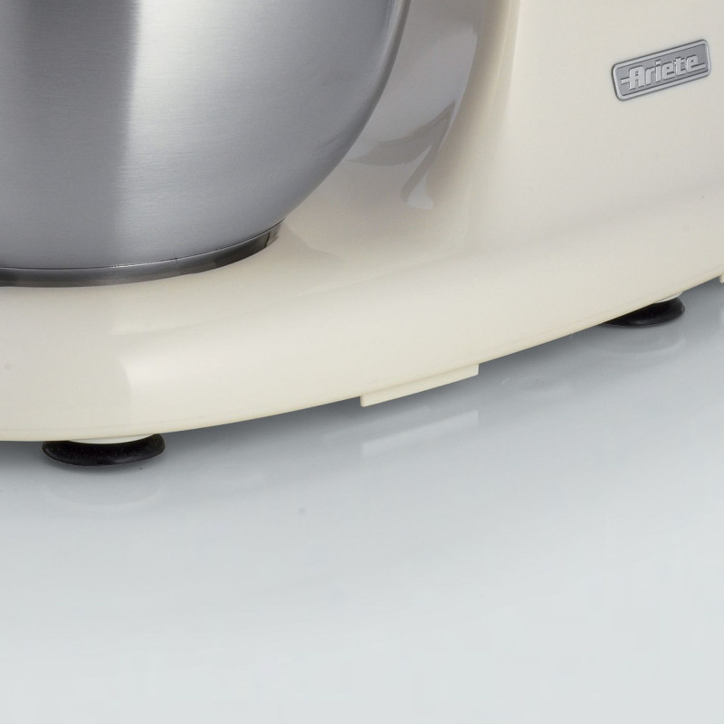 Πλανητικό μίξερ Ariete VINTAGE 1588/03, 2400W, 5,5 l, 7 ταχύτητες, Pulse, ρετρό σχεδιασμός, αντιολισθητικά πόδια, Λευκό/Μπεζ