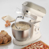 Πλανητικό μίξερ Ariete VINTAGE 1588/03, 2400W, 5,5 l, 7 ταχύτητες, Pulse, ρετρό σχεδιασμός, αντιολισθητικά πόδια, Λευκό/Μπεζ