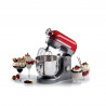 Πλανητικό μίξερ Ariete MODERNA 1589/00, 3200W, 5,5 l, 11 ταχύτητες, Στερεό σώμα από αλουμίνιο, Επιλογή για πρόσθετα εξαρτήματα, Κόκκινο/Inox