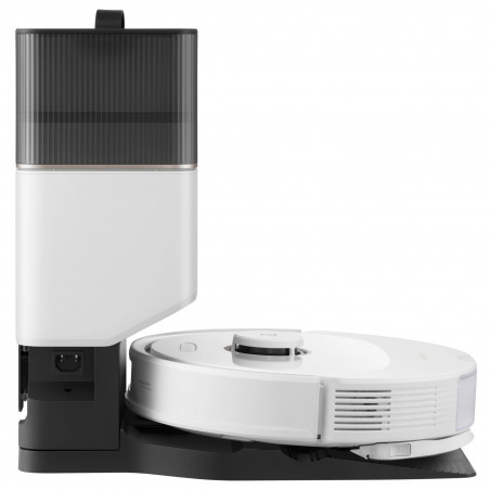 Ρομποτική ηλεκτρική σκούπα Roborock Q8 max+ Q8MP02-00, 59W, Wi-Fi, Φωνητικός έλεγχος, 5500 Pa, Στεγνός και υγρός καθαρισμός, Αυτονομία έως 240 λεπτά, Λευκό/μαύρο