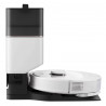 Ρομποτική ηλεκτρική σκούπα Roborock Q8 max+ Q8MP02-00, 59W, Wi-Fi, Φωνητικός έλεγχος, 5500 Pa, Στεγνός και υγρός καθαρισμός, Αυτονομία έως 240 λεπτά, Λευκό/μαύρο