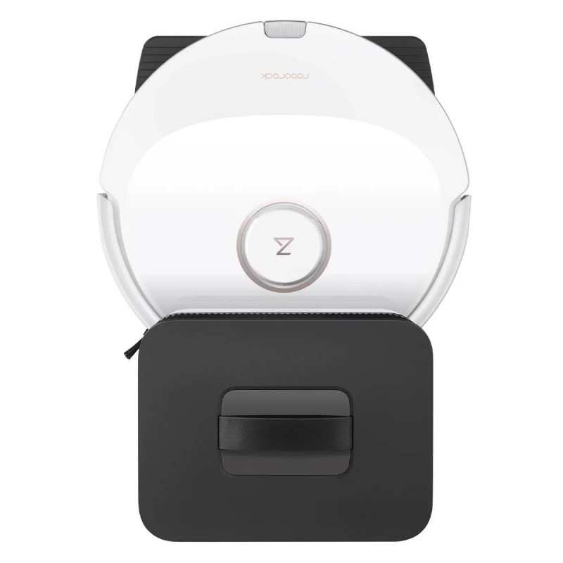 Ρομποτική ηλεκτρική σκούπα Roborock Q8 max+ Q8MP02-00, 59W, Wi-Fi, Φωνητικός έλεγχος, 5500 Pa, Στεγνός και υγρός καθαρισμός, Αυτονομία έως 240 λεπτά, Λευκό/μαύρο