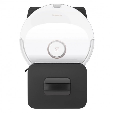 Ρομποτική ηλεκτρική σκούπα Roborock Q8 max+ Q8MP02-00, 59W, Wi-Fi, Φωνητικός έλεγχος, 5500 Pa, Στεγνός και υγρός καθαρισμός, Αυτονομία έως 240 λεπτά, Λευκό/μαύρο