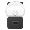 Ρομποτική ηλεκτρική σκούπα Roborock Q8 max+ Q8MP02-00, 59W, Wi-Fi, Φωνητικός έλεγχος, 5500 Pa, Στεγνός και υγρός καθαρισμός, Αυτονομία έως 240 λεπτά, Λευκό/μαύρο
