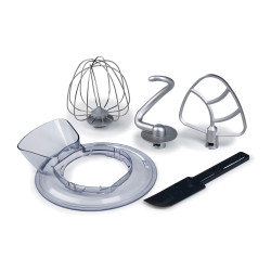 Πλανητικό μίξερ Ariete MODERNA 1589/01, 3200W, 5,5 l, 11 ταχύτητες, Στερεό σώμα από αλουμίνιο, Επιλογή για πρόσθετα εξαρτήματα, Λευκό/Inox