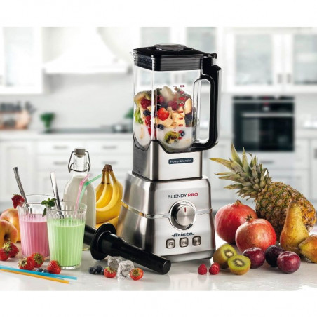 Μπλέντερ Ariete BLENDY PRO 0577, 2000W, 6 ατσάλινες λεπίδες, 2 λίτρα, 32000 στροφές ανά λεπτό, 6 ταχύτητες + παλμός, 3 προγράμματα, Inox