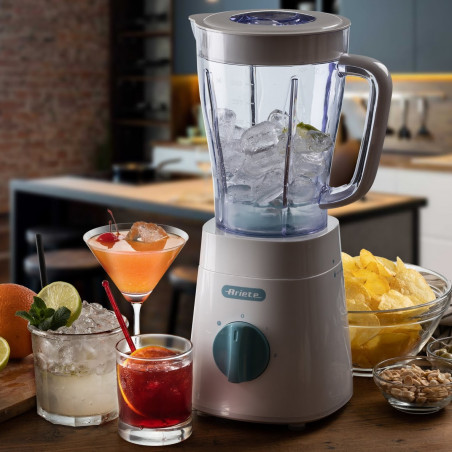 Μπλέντερ Ariete BREAKFAST 0576/04, 500W, 1,5 l, 2 ταχύτητες + παλμός, 4 ατσάλινες λεπίδες, Λευκό