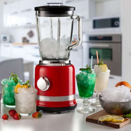 Μπλέντερ MODERNA 0585/00, 1000W, 4 λεπίδες, 1.5 l, 4 ταχύτητες + παλμός, γυάλινη κανάτα, Κόκκινο