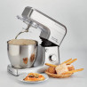 Πλανητικό μίξερ Ariete Gourmet Professional 1598/10, 2100W, 7 l, Μπλέντερ 1,5 l, 6 ταχύτητες, Pulse, Αντιολισθητικά πόδια, Inox