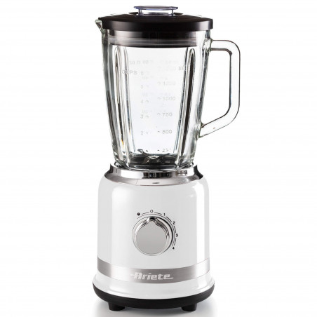 Μπλέντερ MODERNA 0585/01, 1000W, 4 λεπίδες, 1.5 l, 4 ταχύτητες + παλμός, γυάλινη κανάτα, Λευκό